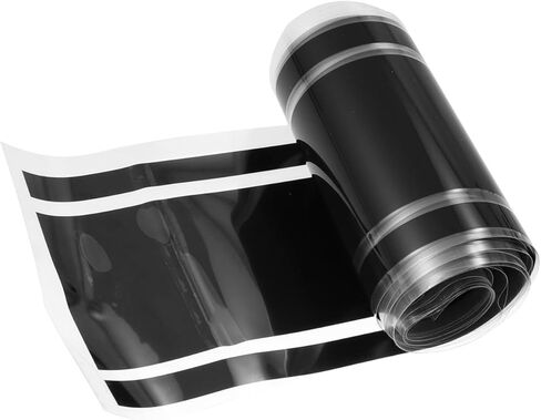 Motoforti 3.94"x70.87" Car Hood Stripe Pattern Sticker Auto Exterior Decal Decoration for Car Hood Roof Trunk Skirt Bumper Black Long-Lasting in Kuwait