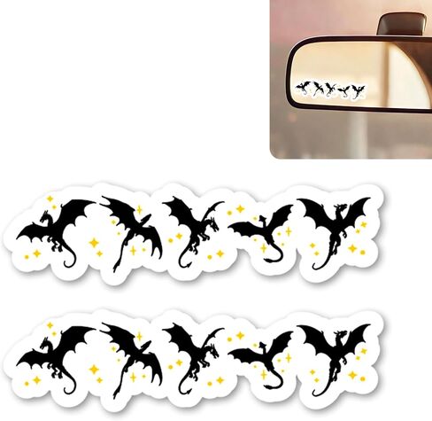 2Pack Cat Flower Car Mirror Decal,Cute Rear View Mirror Sticker,Funny Waterproof Vinyl Decals for Interior Decor,Laptop,Bathroom Mirror,Car Accessories Cat Love Gifts for Women Men in Saudi Arabia