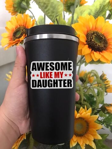 (3 PCs) Awesome Like My Daughter Sticker Proud Dad Sticker Father Love Daughter Gift Father's Day Stickers in Saudi Arabia
