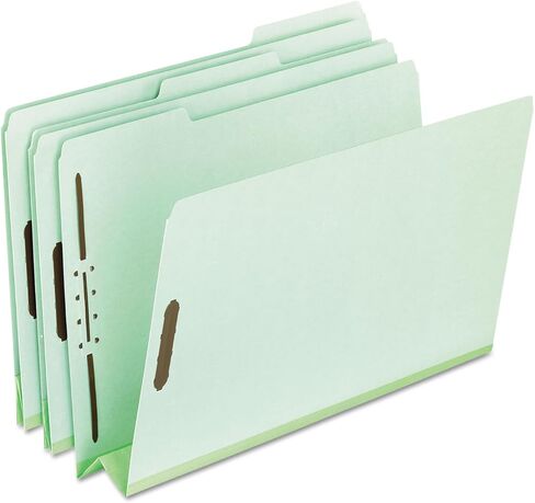 Pendaflex 17187 مجلدات مضغوطة، 2 مثبتات، توسيع 3 بوصة، 1/3 علامة تبويب، قانوني، أخضر، 25/صندوق in Kuwait