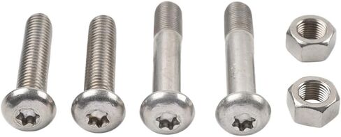 Cnfang4 Rear Shock Absorber Nut Bolt Mounting Screw Steel Silver for Harley Davidson for Sportster XL883 XL1200 2004-2016 in Saudi Arabia