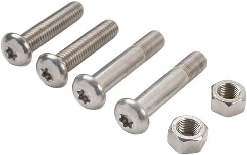 Cnfang4 Rear Shock Absorber Nut Bolt Mounting Screw Steel Silver for Harley Davidson for Sportster XL883 XL1200 2004-2016 in Saudi Arabia