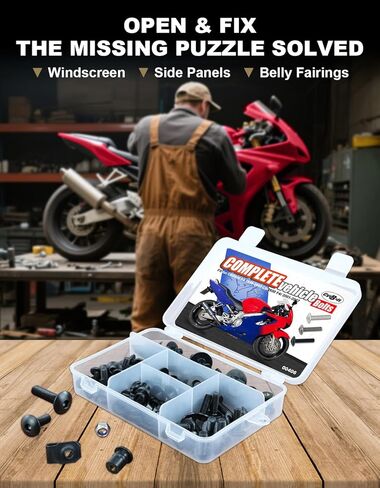 مجموعات مسامير هدية كاملة تناسب CBR600 F4 1999-2000، CBR600 F4i 2001-2007، CBR 600 F4/ F4i مجموعة كاملة من براغي القلنسة هدية تركيب عدة استبدال صامولة الغسالة in Kuwait