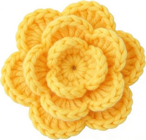 1Roll for Crocheting and Knitting-25g 60.15 Yards 4 Ply Craft Yarn for Scarves, Hats, Socks and DIY Handcrafts Projects (Chicken Yellow) in Kuwait