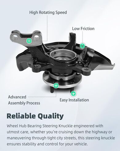 Wheel Bearing Hub Knuckle Assembly Front Right(Passenger side)2004 2005 2006 For Lexus ES330,For Toyota Camry XLE 3.0L;For Camry SE V6 3.3L,686-272 in Kuwait