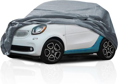 5 Layer Custom Fit Cover for 2007-2016 Smart Marque K Fortwo Durable Dustproof Full Coverage Windproof with Mirror Pockets in Kuwait