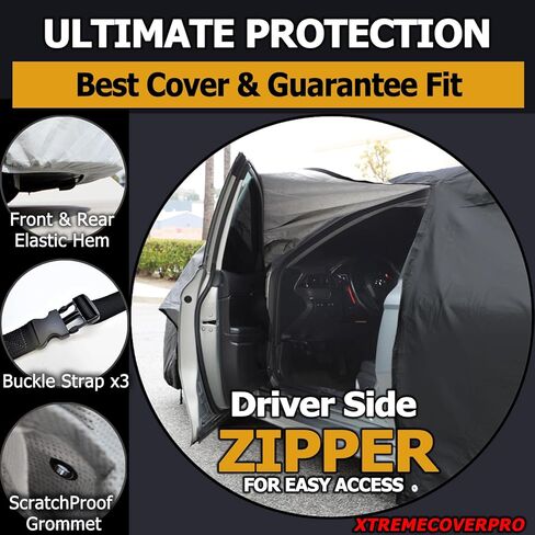 غطاء سيارة يناسب 2019-2025 دودج رام 1500 طاقم الكابينة 5.7FT سرير XTREMECOVERPRO غطاء شاحنة سوداء من سلسلة الماس in Kuwait