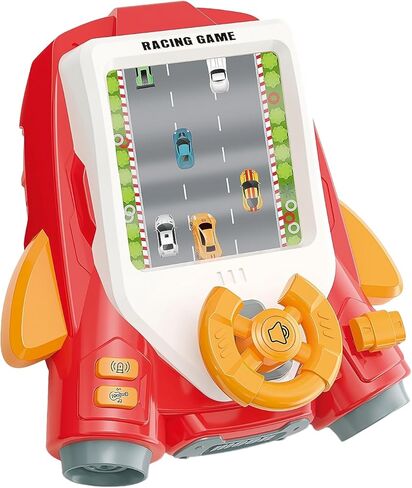 Kiddie Play Kids Racing Car Steering Wheel Toy - Interactive Driving Simulator with Lights and Sounds - Perfect for Toddlers - Fun Game for Car Seat and Home Play in Kuwait