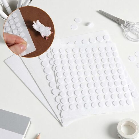10 Sheet/1060 Pcs Foam Adhesive Squares and Circles, Double Sided 3D Craft Foam Tape Double Sided Sticky Dots for Art Crafts DIY Handmade Card Making Office Supplies (6mm 8mm 10mm 12mm) in Kuwait