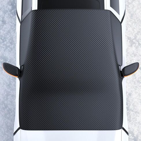 Shkalacar Car Windshield Cover for Ice and Snow Windshield Sun Shade for Automobiles All Weather Magnetic Reflective Car Snow Cover with 6 Magnets for Most Cars SUV MPV in Kuwait
