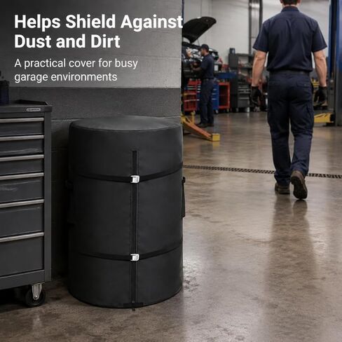 Tire Cover Waterproof Seasonal Spare Tire Storage Bag for 28" Diameter Tires, with 2 Adjustable Straps, All-Season Protection for Indoor & Outdoor Use (Black) in Kuwait
