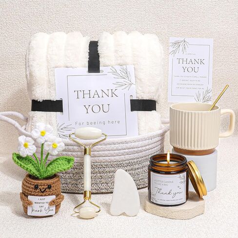 pengtai Thank You Gift for Women | 9 PCS Self Care Gifts | Appreciation Gift Basket for Teacher, Coworker, Friend, Nurse | Perfect for Christmas, Birthday, Retirement, Get Well Soon Gifts for Women in Saudi Arabia