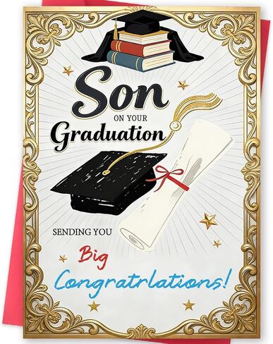 Missonemi Master’s Degree Graduation Card, Congratulations on Your Master’s Degree Card, Master’s Graduation Card, Proud of You Graduate Card, Graduate School Graduation Greeting Card in Saudi Arabia