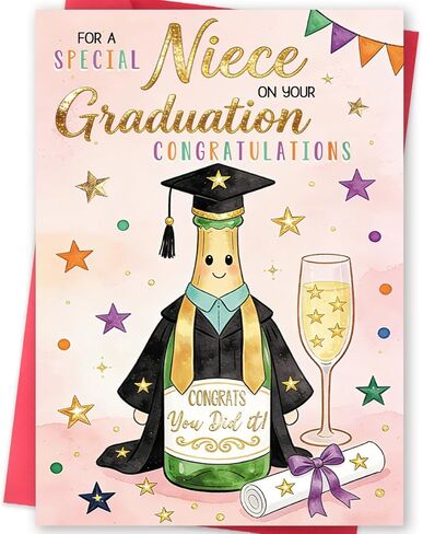 Missonemi Master’s Degree Graduation Card, Congratulations on Your Master’s Degree Card, Master’s Graduation Card, Proud of You Graduate Card, Graduate School Graduation Greeting Card in Saudi Arabia