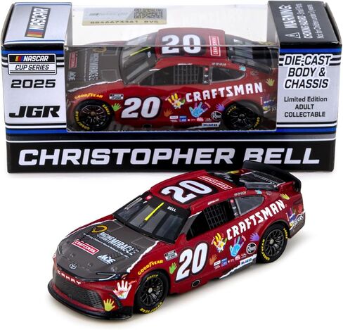 Christopher Bell 2025 Crftsmn/Racing for a Miracle ARC Diecast Chassis Car 1:64 Scale in Kuwait