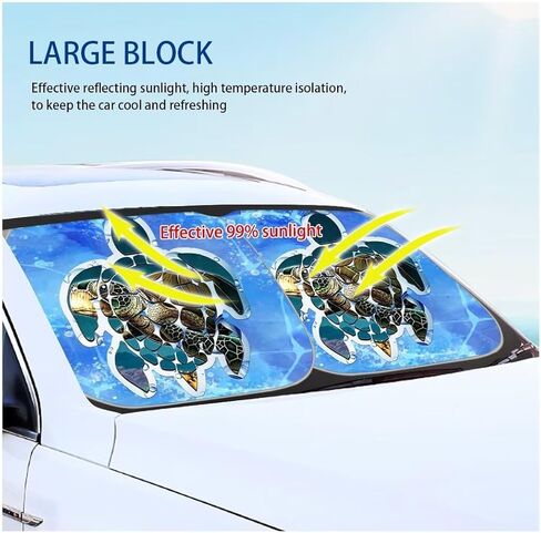Drving Corgi Car Windows Front Sunshade السيارات الزجاج الأمامي الشمس الظل 2 قطعة السيارات الظل عاكس سيارة ظلة الأشعة فوق البنفسجية حماية الشمس والدليل السيارات الظل in Kuwait