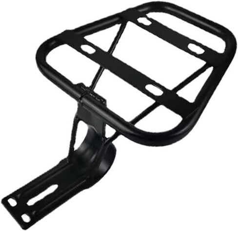 Steel Electric Bike Rear Rack Bracket, 24.5x18.5x16.5cm Cargo Carrier Mount for E-Bicycles with Rear Mounting Holes, Black Trunk Support Frame for Cycling Luggage and Panniers in Kuwait
