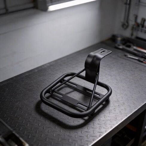 Steel Electric Bike Rear Rack Bracket, 24.5x18.5x16.5cm Cargo Carrier Mount for E-Bicycles with Rear Mounting Holes, Black Trunk Support Frame for Cycling Luggage and Panniers in Kuwait