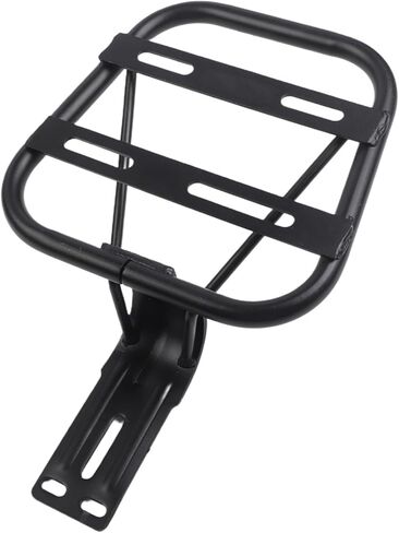 Steel Electric Bike Rear Rack Bracket, 24.5x18.5x16.5cm Cargo Carrier Mount for E-Bicycles with Rear Mounting Holes, Black Trunk Support Frame for Cycling Luggage and Panniers in Kuwait