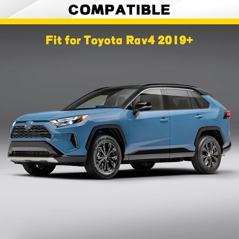 Roof Rack Side Rails Compatible with Toyota RAV4 2019 2020 2021 2022 2023 2024 2025 Models Black Aluminum Alloy Roof Top Cross Bar Cargo Carrier in Saudi Arabia