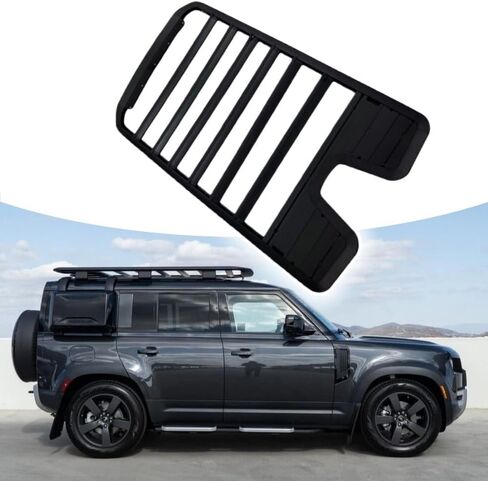 Black Tapered Expedition Roof Rail Rack Roof Platform Rooftop Cargo System Carrier Fits for Land Rover Defender 110 &130 L851 2020-2026 Roof Tent Platform with Set of Screws and Hardwares in Kuwait