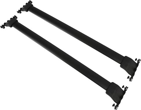 ALMULOO Roof Rack Cross Bar Set Compatible with 2009-2015 Honda Pilot with Side Rails Roof Rail Crossbar Luggage Cargo Bag Carrier Black 165LBS in Kuwait