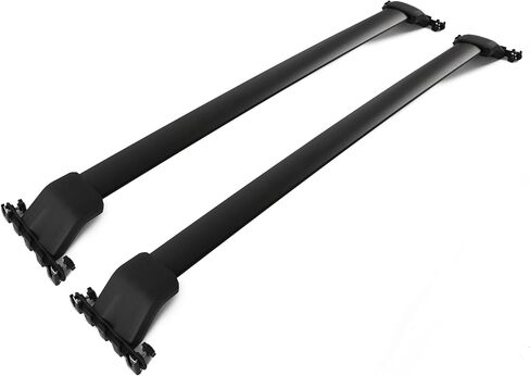 ALMULOO Roof Rack Cross Bar Set Compatible with 2009-2015 Honda Pilot with Side Rails Roof Rail Crossbar Luggage Cargo Bag Carrier Black 165LBS in Kuwait