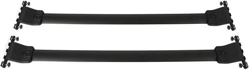 ALMULOO Roof Rack Cross Bar Set Compatible with 2009-2015 Honda Pilot with Side Rails Roof Rail Crossbar Luggage Cargo Bag Carrier Black 165LBS in Kuwait