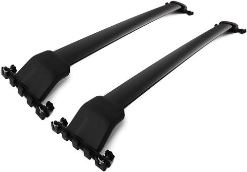 ALMULOO Roof Rack Cross Bar Set Compatible with 2009-2015 Honda Pilot with Side Rails Roof Rail Crossbar Luggage Cargo Bag Carrier Black 165LBS in Kuwait