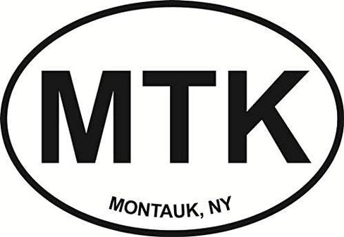 DG Graphics Magnet Montauk Euro Oval Magnet Car Auto Fridge Locker Metal 5" in Kuwait