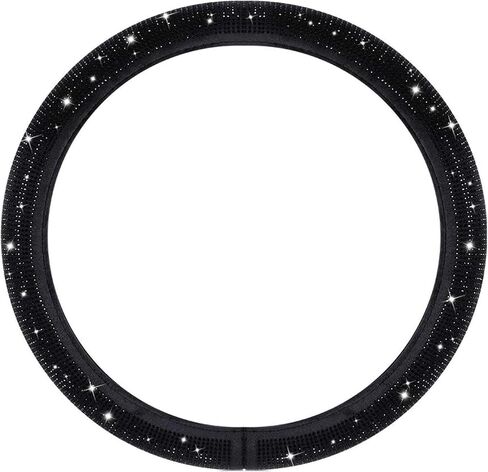 Bling Steering Wheel Cover, 15Inch Diamond Steering Wheel Cover, Sparkling Steering Wheel Cover, Luxurious Car Wheel Cover Without Inner Ring for Women & Men,Diamond Steering Wheel Cover in Saudi Arabia