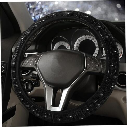 Bling Steering Wheel Cover, 15Inch Diamond Steering Wheel Cover, Sparkling Steering Wheel Cover, Luxurious Car Wheel Cover Without Inner Ring for Women & Men,Diamond Steering Wheel Cover in Saudi Arabia