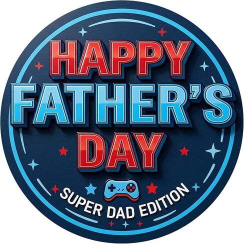 D4DREAM Happy Father's Day Stickers - 72PCS 1.5'' Waterproof Super Dad Retro Labels Self-Adhesive Fathers Day Gift Tags Dad Stickers for Envelope Seals Cards Gift Wraps and Party Decorations in Saudi Arabia