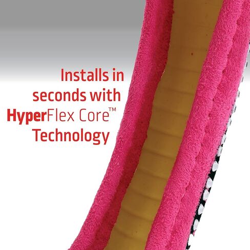 BELL Automotive 22-1-97309-9 Universal Floral Lace Hyper-Flex Core Steering Wheel Cover, Pink in Kuwait