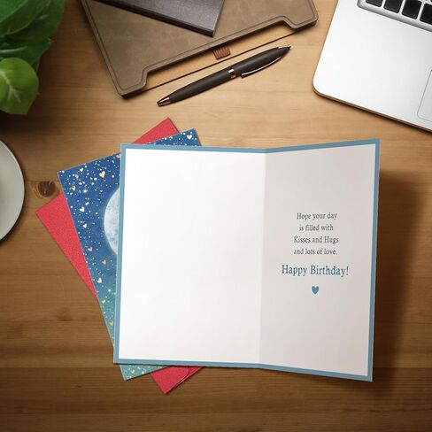 Ogeby Cute First Birthday Card for Grandson, Starry Themed 1st Bday from Grandpa Grandma, For You Grandson on Your First Birthday in Saudi Arabia