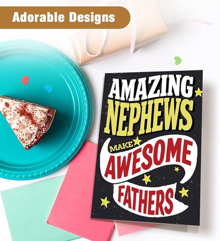 Father’s Day Card for Nephew, Happy Father’s Day Card Gifts for Nephew from Uncle Aunt, Amazing Nephews Make Awesome Fathers in Saudi Arabia