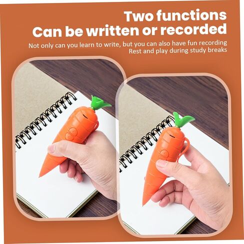 Carrot Pen, Cute 60-Second Voice Recorder for Kids, Smooth-Writing Ballpoint Pen - Fun & Creative Gifts for Kids, Students, Teachers in Saudi Arabia