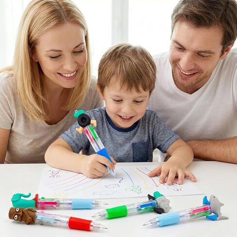 24 Pcs Italian Brainrot Multicolor Pen in One Cartoon Cute Fun 4-in-1 Pens Bulk Cool Ballpoint Pens for Fun Gifts Birthday Party Favor in Saudi Arabia