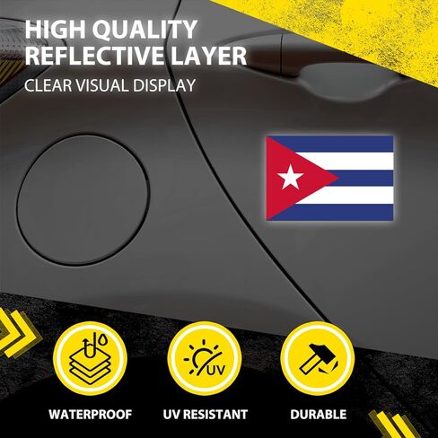2 Pack Cuba Cuban Flag Magnet for Car – 4x6 Inches Heavy Duty Automotive Magnet for Car, Truck, SUV – Sticks to Any Magnetic Surface – Show Pride to Cuban Pride in Saudi Arabia