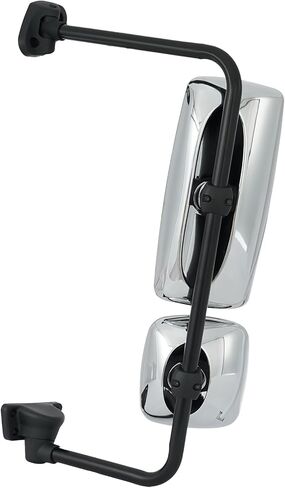 Pair Chrome Heated Door Mirrors Compatible with 2003-2016 Freightliner M2 106 Left+Right in Kuwait