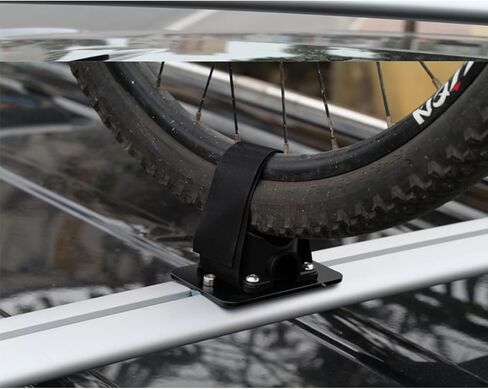 Bicycle Rear Wheel Mount for Car Roof Rack, Luggage Rack Mount, Stable Wheel Holder, Multi-Purpose Bicycle Car Roof Mount in Kuwait