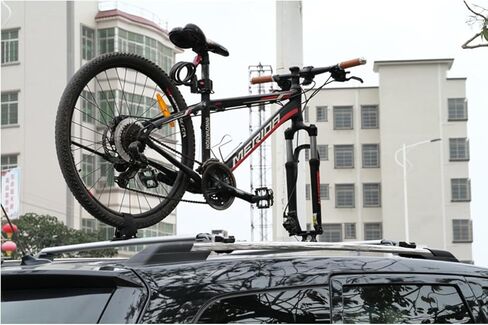 Bicycle Rear Wheel Mount for Car Roof Rack, Luggage Rack Mount, Stable Wheel Holder, Multi-Purpose Bicycle Car Roof Mount in Kuwait