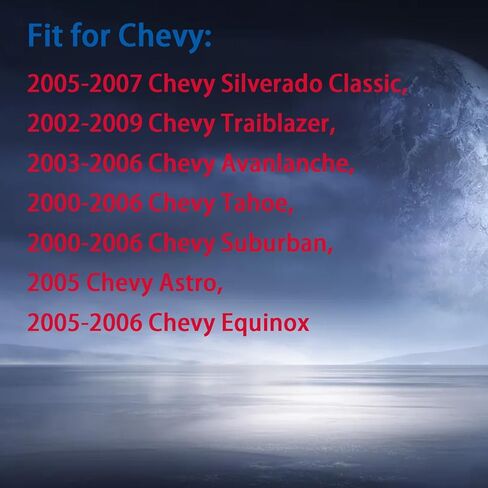غطاء مفتاح Fob لـ Tahoe Avanlanche: 3 أزرار حافظة عن بعد تناسب Chevy Astro Equinox Silverado Suburban Traiblazer GMC Sierra Yukon Envoy Hummer H2 2002 إلى 2009 10377295 15132198 (أسود1) in Kuwait