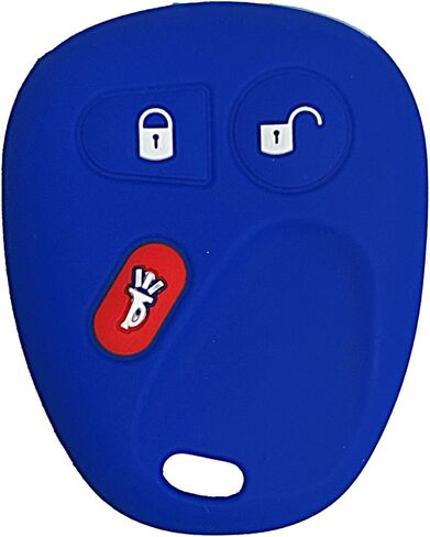غطاء مفتاح Fob لـ Tahoe Avanlanche: 3 أزرار حافظة عن بعد تناسب Chevy Astro Equinox Silverado Suburban Traiblazer GMC Sierra Yukon Envoy Hummer H2 2002 إلى 2009 10377295 15132198 (أسود1) in Kuwait