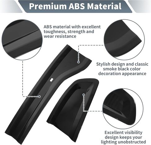 Tail Light Cover for Dodge Charger 2015-2024 Smoked Rear Light Guards for Dodge Tail Light Guard ABS Smoked Black in Kuwait