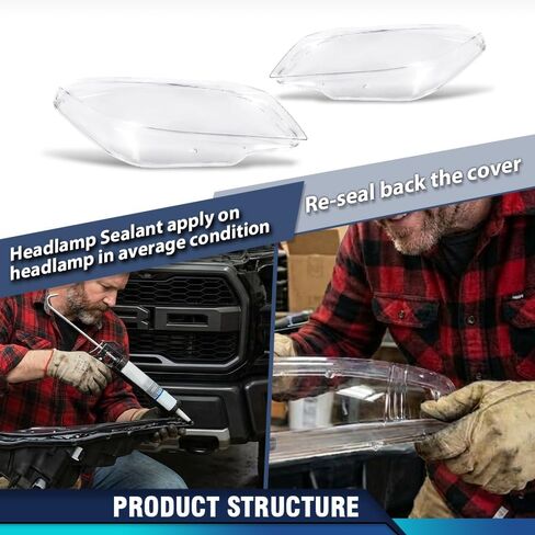 PIT66 Front Headlight Lens Cover Left & Right Pair Compatible with BMW Z4 E89 2009 2010 2011 2012 2013 2014 2015 2016 Front Headlamp Lens Cover Clear Lens in Kuwait