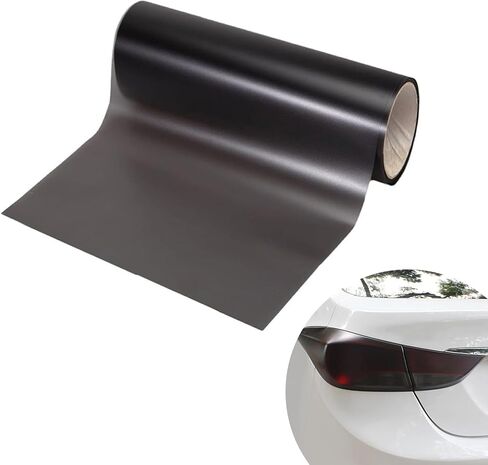 Car Light Film Sticker Sheet Roll, Waterproof Non-peeling Vinyl Wrap Film, 11.8" x 59" Decorative Tint for Taillights & Fog Lights, Automotive Customization Accessory (Black) in Saudi Arabia