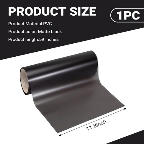 Car Light Film Sticker Sheet Roll, Waterproof Non-peeling Vinyl Wrap Film, 11.8" x 59" Decorative Tint for Taillights & Fog Lights, Automotive Customization Accessory (Black) in Saudi Arabia