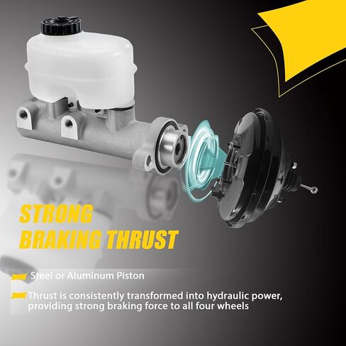 Brake Master Cylinder compatible with BMW 525i 528i 530i 540i 740i 740il 750il M5 X5 1998-2003 34311165544 M630070 in Kuwait