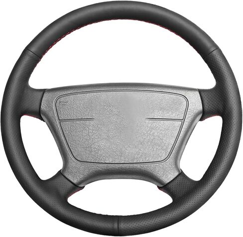 غطاء عجلة قيادة السيارة من الجلد المصنوع من الألياف الدقيقة من MEWANT لسيارة Mercedes Benz C-Class W202 1994-2020 / CL-Class C140 1998-1999 / E-Class W210 1996-1999 / E-Class W124 1994-1995 / S-Class W140 1993-1999 in Kuwait